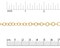 Smooth Flat Cable Chain 6.4mm Gold Plated (Priced per Foot) -